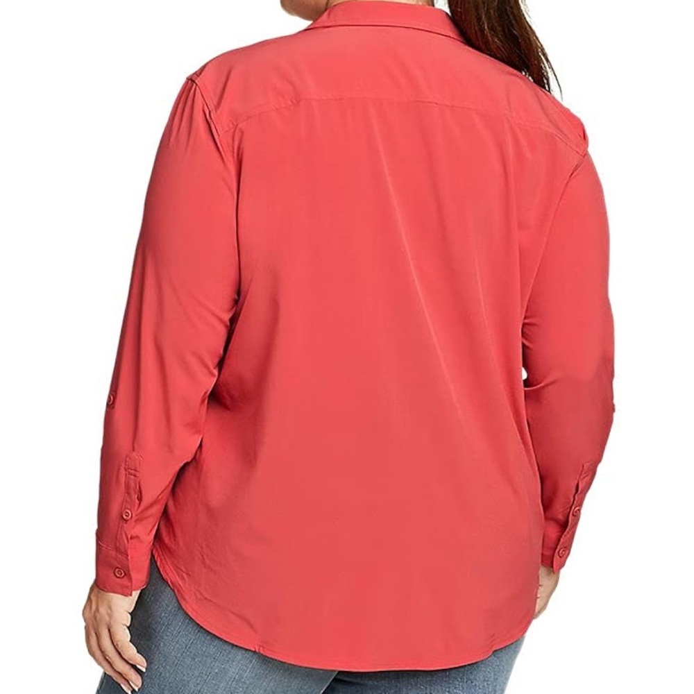 Eddie Bauer Ladies' Departure Top Red XXL NWT - Picture 3 of 8